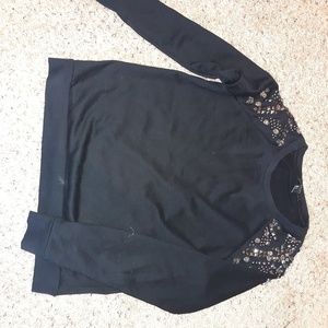 💕 FOREVER 21 SWEATER WITH JEWELED SHOULDERS